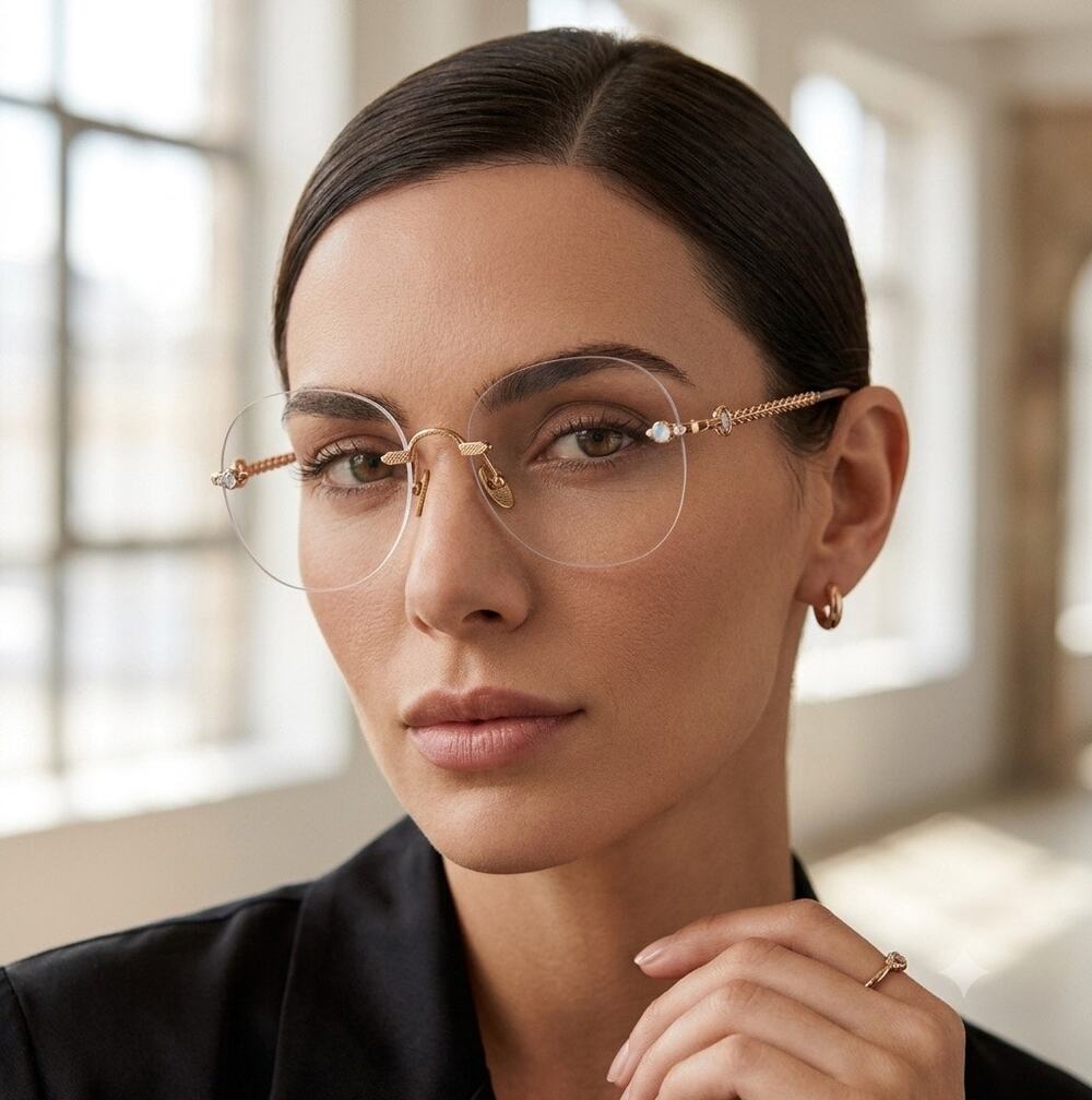 New Pomellato rose gold optical frames PM00920